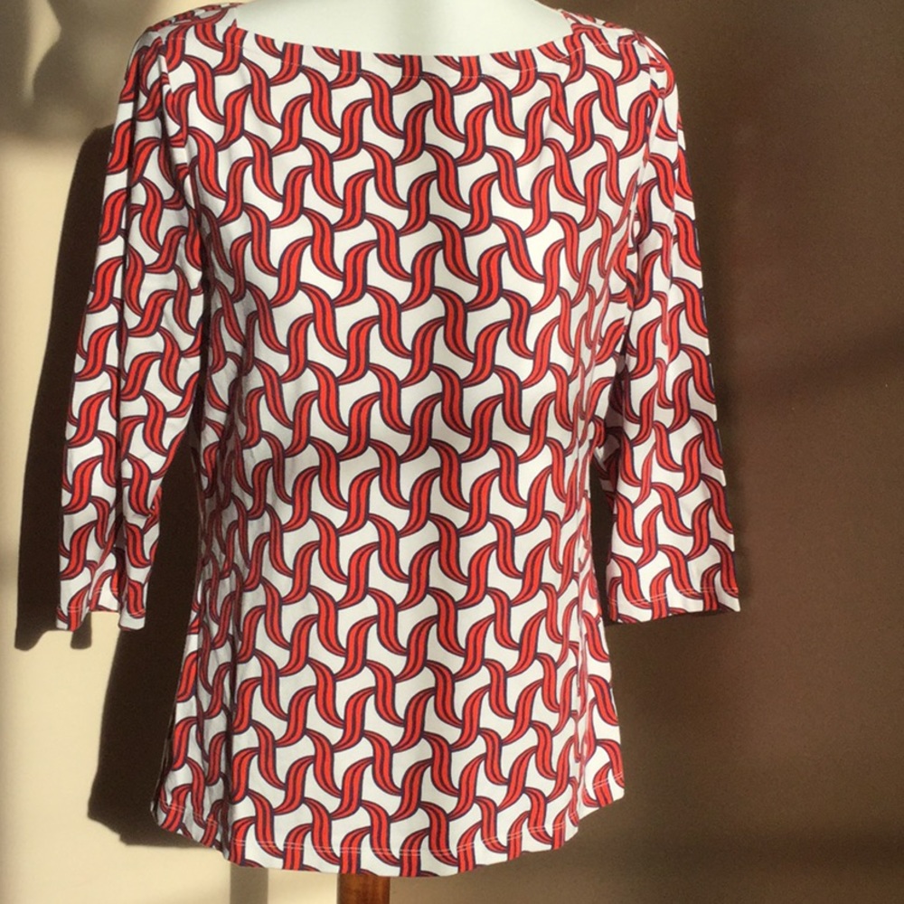 Talbots boat neck knit top